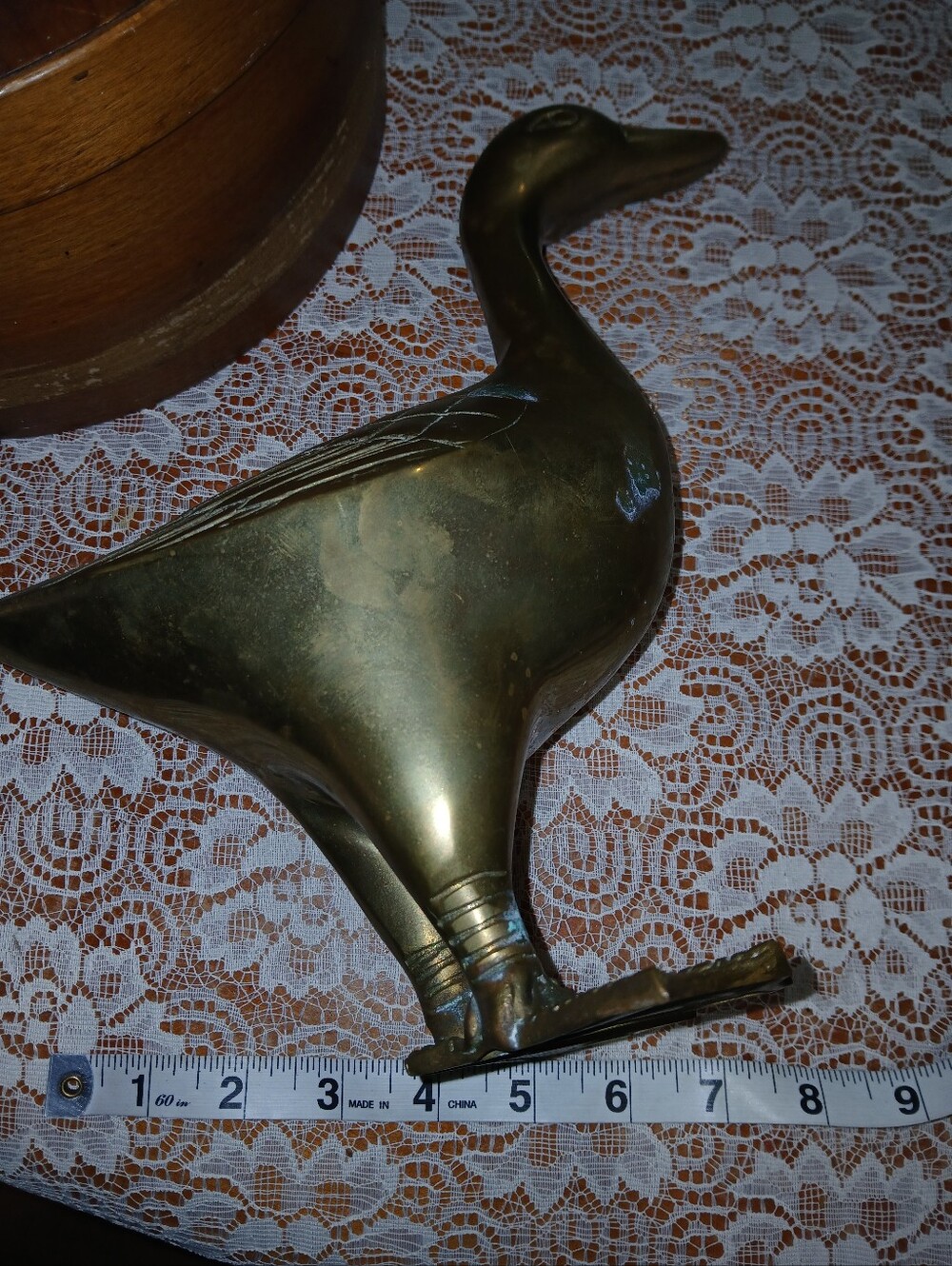 Vintage Brass Duck Decoy Figurine - Picture 9 of 10